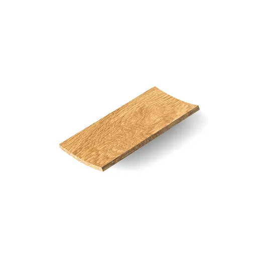 Rectangular drawer pulls for designer looks furniture oak - 1